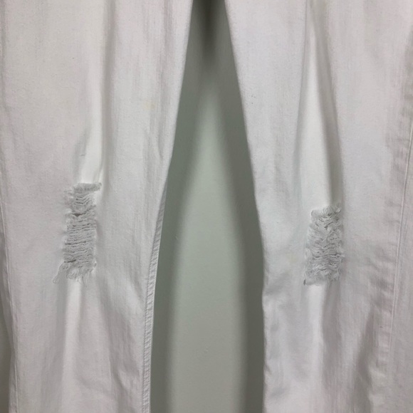 Rag & bone 32 dash slouchy skinny jeans white distressed W1518O337 - Picture 4 of 8